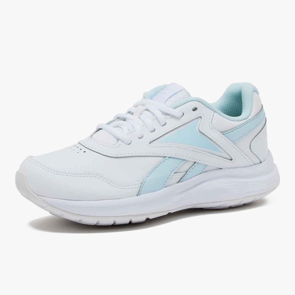 NWT Reebok Women's Walk Ultra 7 DMX Max Shoe, White/Glass Blue/Collegiate Royal